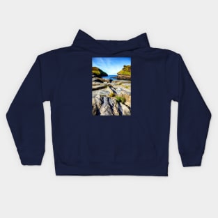 Boscastle Rocks, Cornwall, UK Kids Hoodie